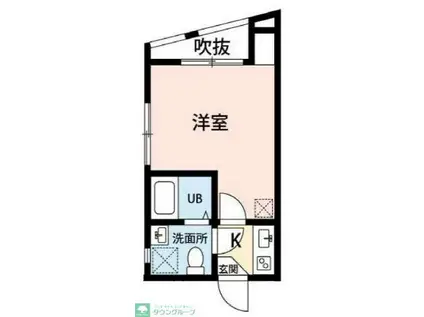 REJOEL(1K/3階)の間取り写真