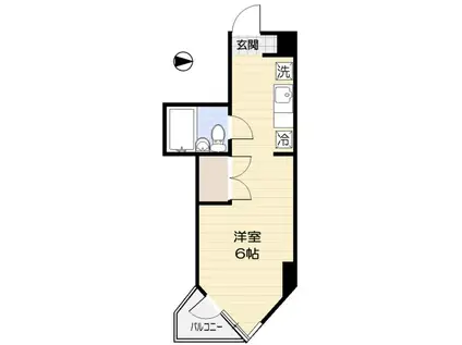 国分寺司ハイツ(ワンルーム/2階)の間取り写真