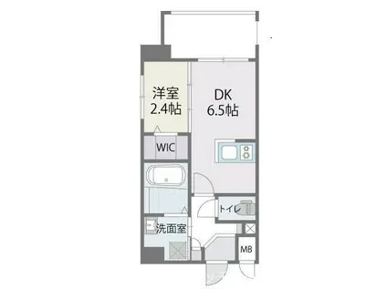 アルティザ箱崎駅前(1LDK/7階)の間取り写真