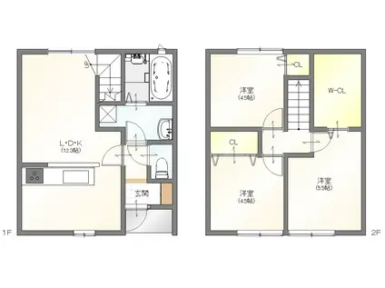 グランメゾンI(3LDK/1階)の間取り写真