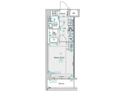 フュージョナル東墨田(1K/3階)の間取り写真