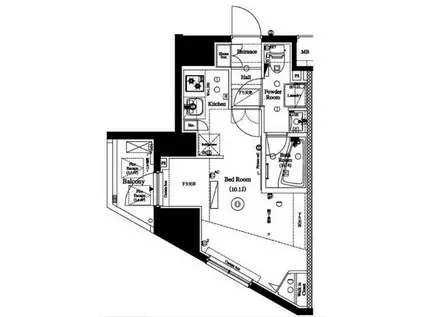 AXAS桜上水アジールコート(ワンルーム/7階)の間取り写真