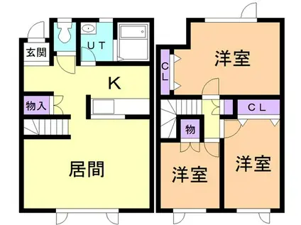 ヴィーナスステージ(3LDK/1階)の間取り写真