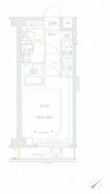 RELUXIA GRANDE 川崎大師公園(1K/6階)の間取り写真