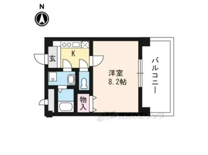 EM2498(1K/4階)の間取り写真