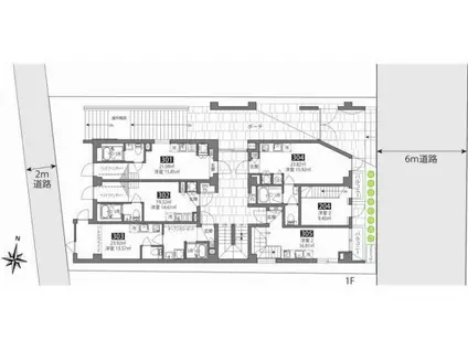 グランヒルズ中落合(ワンルーム/3階)の間取り写真