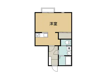 サンシャイン上田(ワンルーム/1階)の間取り写真