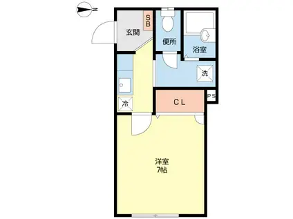 カーサセレジェーラII(1K/3階)の間取り写真