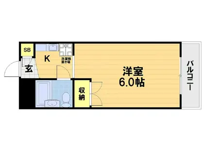 MOUNTAIN(1K/1階)の間取り写真