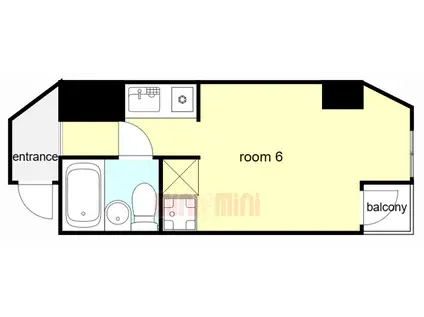 メゾンニューレーダー(ワンルーム/2階)の間取り写真