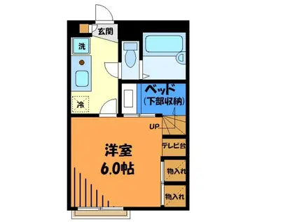 レオパレス湯島セカンド(1K/2階)の間取り写真