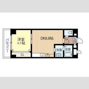 GRATIA(1LDK/6階)の間取り写真