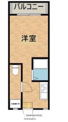 第5永吉ビル清水ハイツ(ワンルーム/4階)の間取り写真