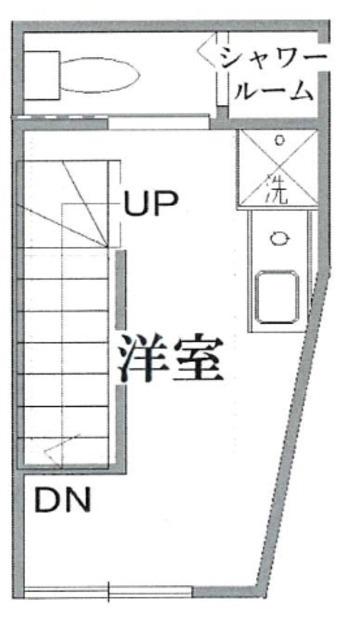 ライズ恵比寿壱番館(ワンルーム/2階)の間取り写真