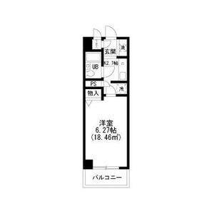 J-フラッツ錦糸町(1K/7階)の間取り写真