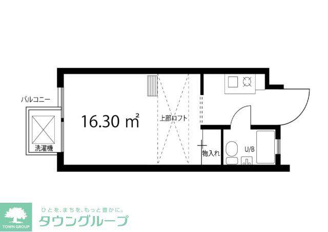 I.TERRACE(1K/4階)の間取り写真