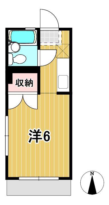 セヤマハイツ(1K/1階)の間取り写真