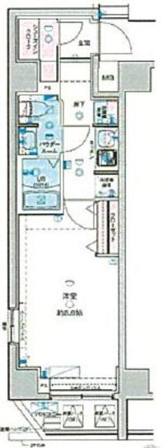 GENOVIA荻窪IISKYGARDEN(1K/6階)の間取り写真
