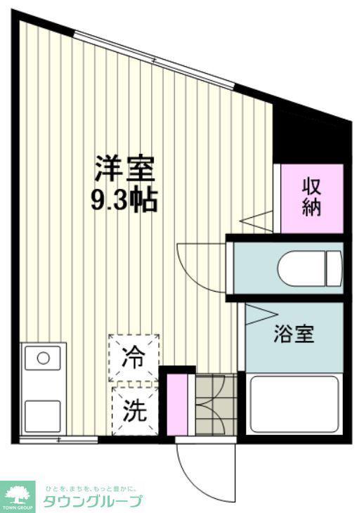フォルトゥーナ港北(ワンルーム/1階)の間取り写真