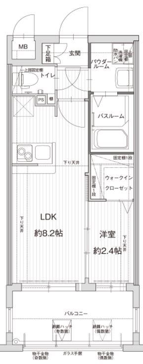 グランフォーレ博多駅東プレミア(1LDK/11階)の間取り写真