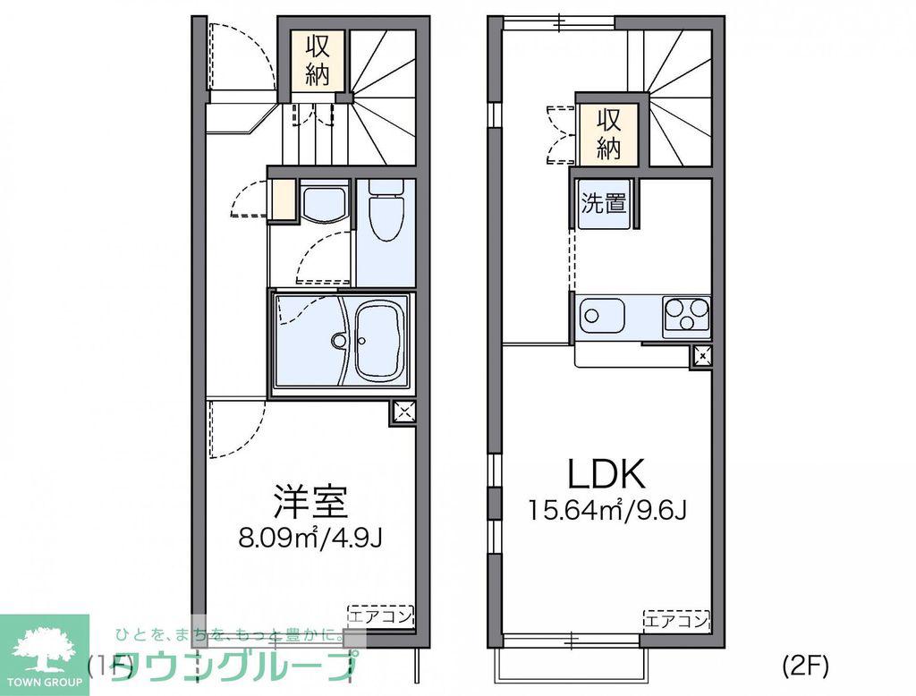 レオネクスト優香里(1LDK/1階)の間取り写真