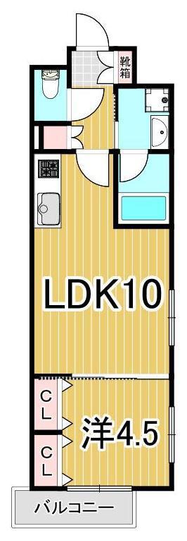 ROXELLES(1LDK/9階)の間取り写真