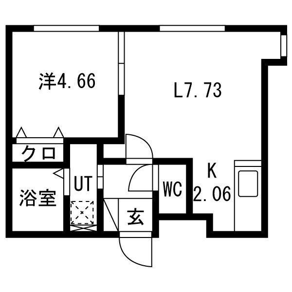 KS KOWA N20(1LDK/3階)の間取り写真