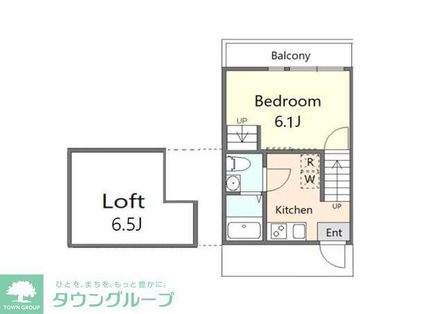 M&M鶴見(1K/2階)の間取り写真