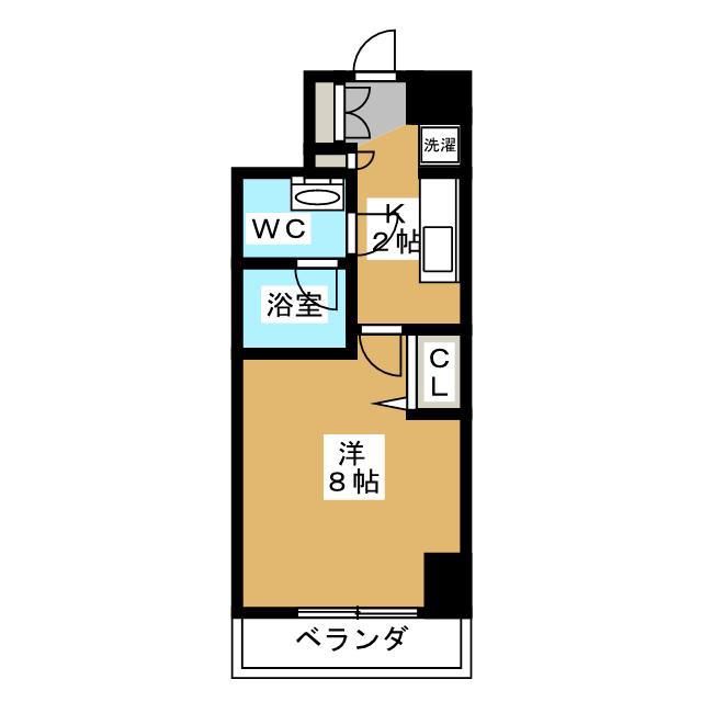 レジディア荻窪III(1K/6階)の間取り写真