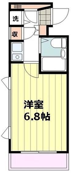 ジョイフル西八王子(1K/2階)の間取り写真