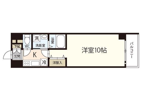 GRACE PARK CITY(1K/3階)の間取り写真
