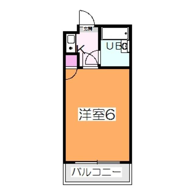 中百舌鳥ビル(1K/4階)の間取り写真