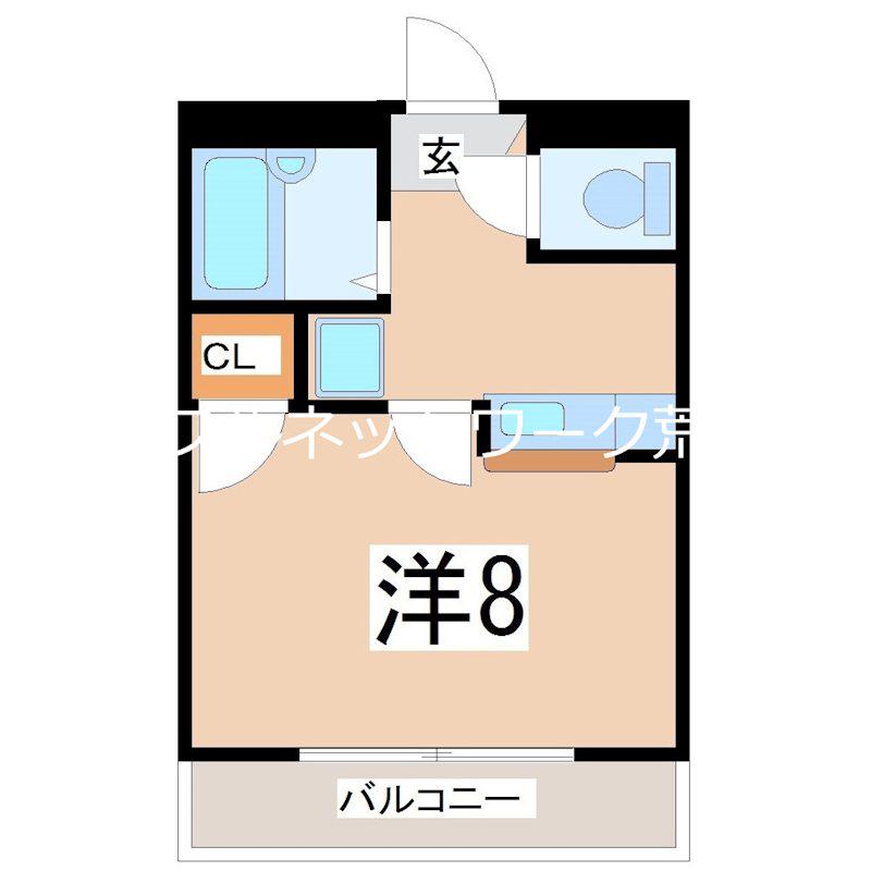 フローリッシュコート(1K/3階)の間取り写真