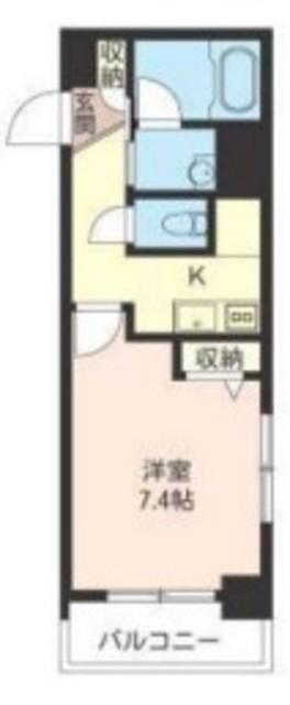 LASANTE品川シーサイドI(1K/4階)の間取り写真