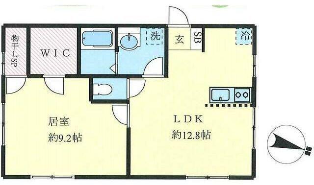 アトリエ立石(1LDK/3階)の間取り写真