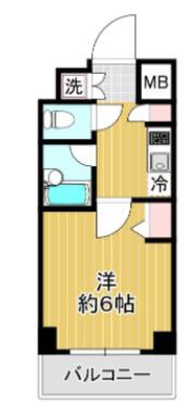 スパシエアルマール浮間公園(1K/3階)の間取り写真