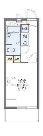 レオパレスパーシモンII(1K/1階)の間取り写真