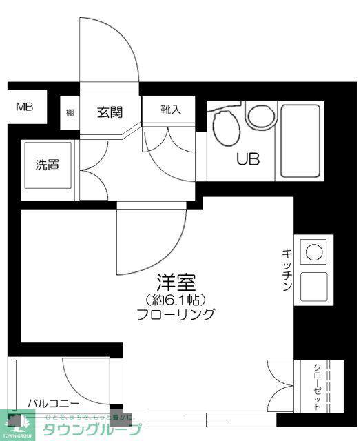 シティーコープ目白(ワンルーム/4階)の間取り写真