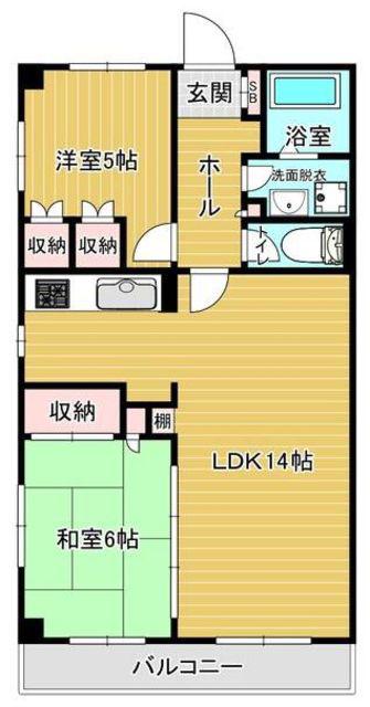 ステーションプラザII(2LDK/7階)の間取り写真
