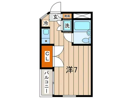 サンライト日吉(ワンルーム/3階)の間取り写真