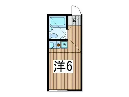 さくら横須賀中央(ワンルーム/1階)の間取り写真