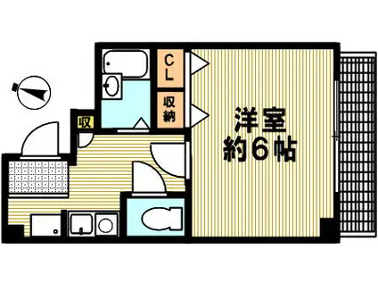 アーバンハウス神戸(1K/5階)の間取り写真