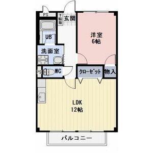 サープラスアイ(1LDK/2階)の間取り写真