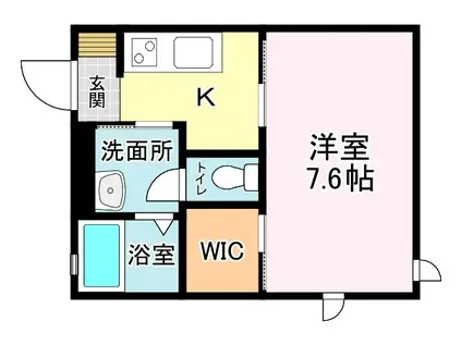 草津百合ハイツ(1K/1階)の間取り写真