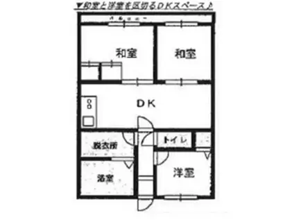 倉敷サンコーポ(3DK/5階)の間取り写真