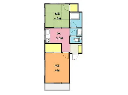 佐藤ビル(2K/3階)の間取り写真