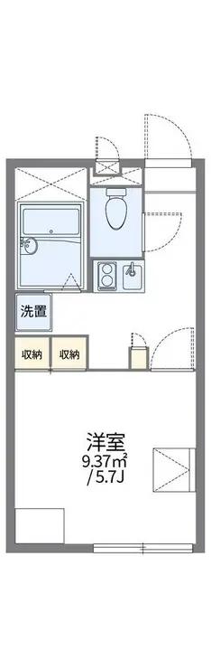 レオパレスキャピタル平松 2階階 間取り