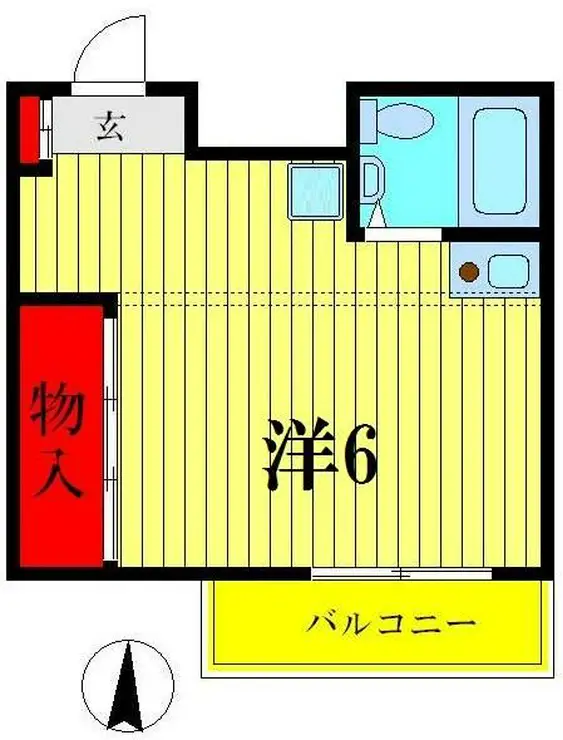 トレランス片柳 3階階 間取り