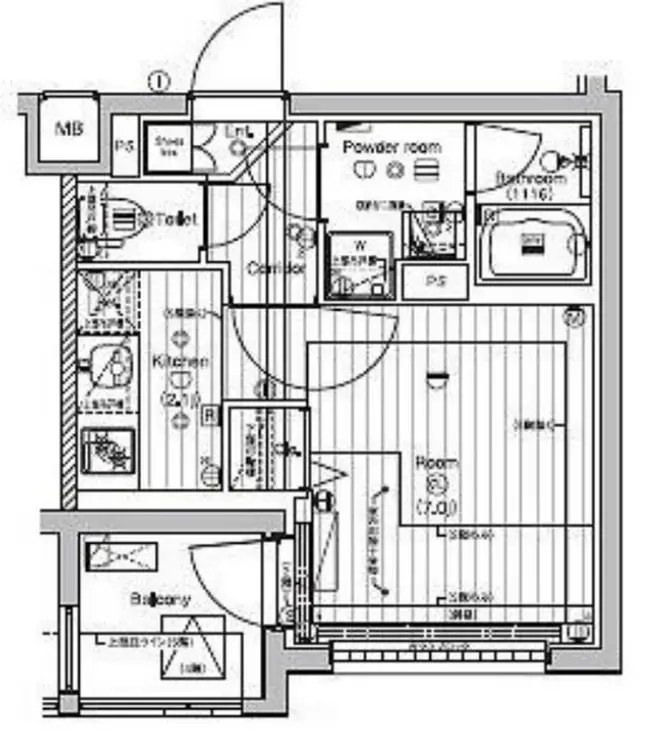 PREMIUM CUBE 新宿中井 3階階 間取り