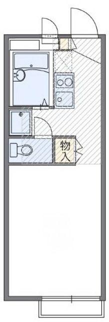 レオパレスサンハイムオオキ(1K/1階)の間取り写真